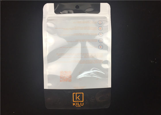 100 Mic Custom Made  Bags Heatproof met 8mm Hangend Gat
